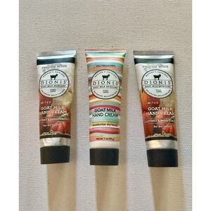 Dionis Goat Milk Hand Cream Bundle Pumpkin Spice Sea Treasures Travel Size Set
